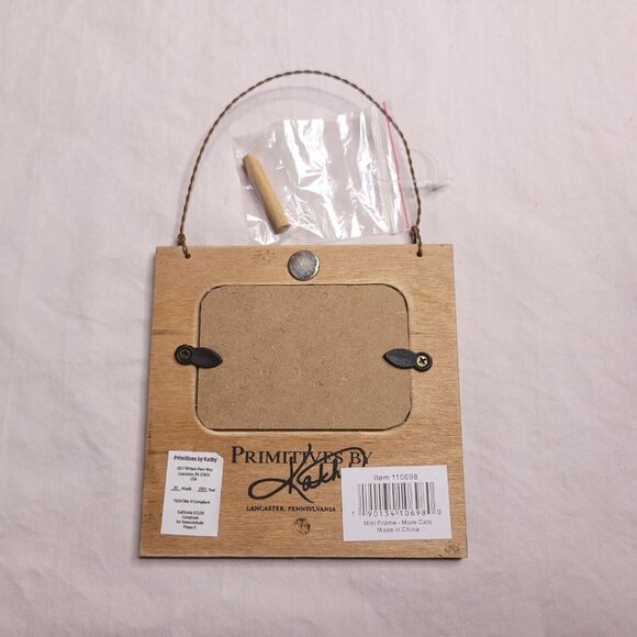 Photo Frame Less People More Cats 4.5 x 4.5 in Hang Table Top Magnet Square Gift - Picture 4 of 5